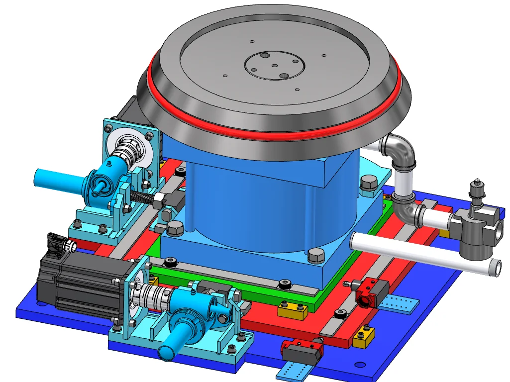 Automated processing station with integrated drives, guarding and controls