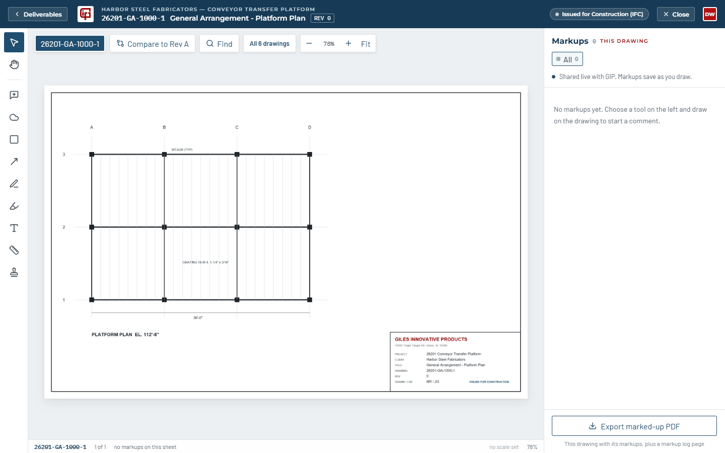 The markup tool