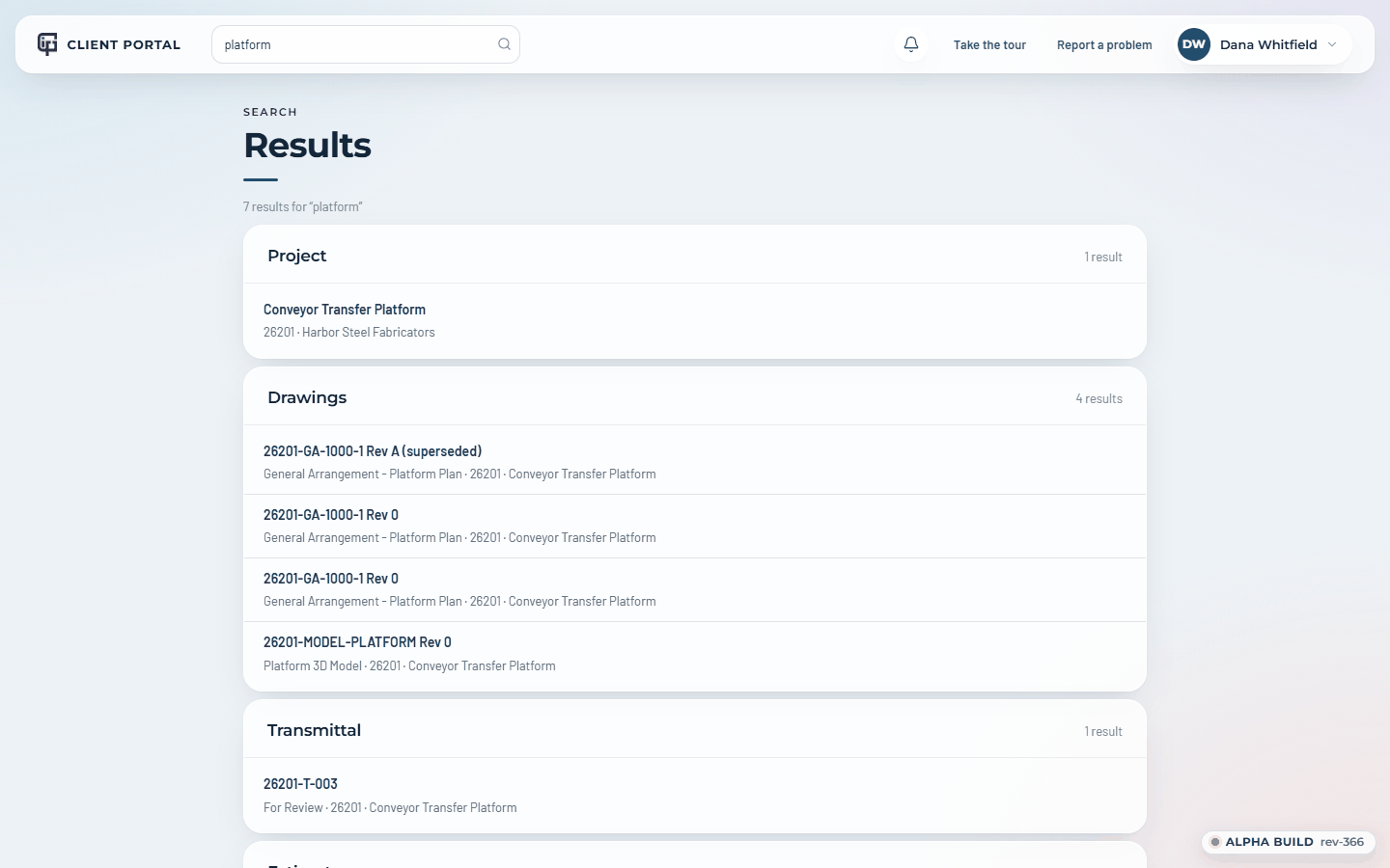 Search results